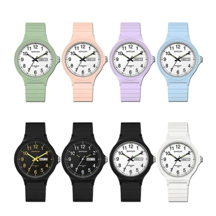 SANDA Medium Doppelkalender Elektronische Quarzuhr Outdoor Freizeit Männer Frauen Studenten Armbanduhr – Bild 2