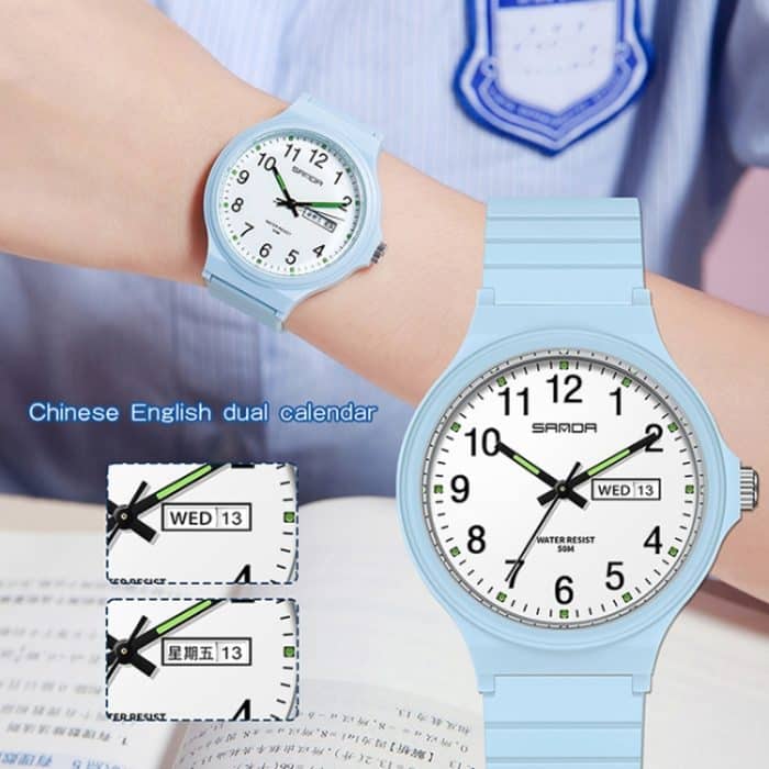 SANDA Medium Doppelkalender Elektronische Quarzuhr Outdoor Freizeit Männer Frauen Studenten Armbanduhr – Bild 12