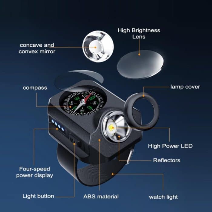 Tragbares multifunktionales SOS-Warnlicht für das Handgelenk bei Nacht – Bild 5