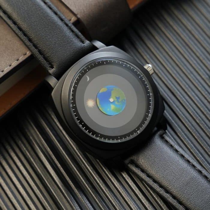 YAZOLE 588 Herrenuhr Erde Sonne Mond Zeiger Quarzuhr Studentenarmbanduhr – Bild 4