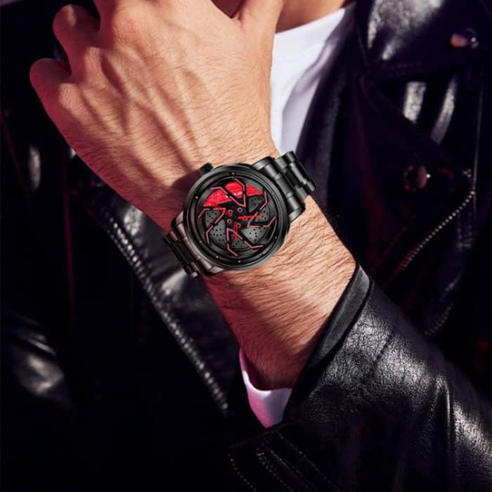 TBD0605769001A_1.jpg YAZOLE N942 Personalisierte Herrenuhr Rotierende Skelettuhr – Bild 5