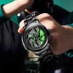 YAZOLE N942 Personalisierte Herrenuhr Rotierende Skelettuhr – Bild 2