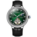 Dulunwe 6049B 30 m wasserdichte, leuchtende Schwungrad-Vollautomatik-mechanische Uhr