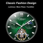 Dulunwe 6049B 30 m wasserdichte, leuchtende Schwungrad-Vollautomatik-mechanische Uhr – Bild 3