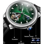 Dulunwe 6049B 30 m wasserdichte, leuchtende Schwungrad-Vollautomatik-mechanische Uhr – Bild 4