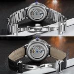 Dulunwe 6049B 30 m wasserdichte, leuchtende Schwungrad-Vollautomatik-mechanische Uhr – Bild 8