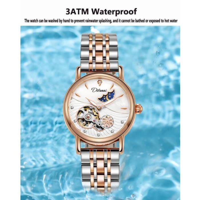 Dulunwe 6023C 30 m wasserdichte vollautomatische mechanische Uhr – Bild 6