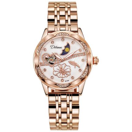 Dulunwe 6018B 30 m wasserdichte, leuchtende automatische mechanische Uhr