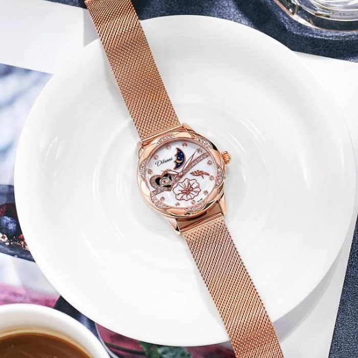 Dulunwe 6018B 30 m wasserdichte, leuchtende automatische mechanische Uhr – Bild 7