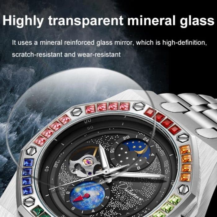 Dulunwe 6030F 30 m wasserdichte, leuchtende mechanische Uhr – Bild 6