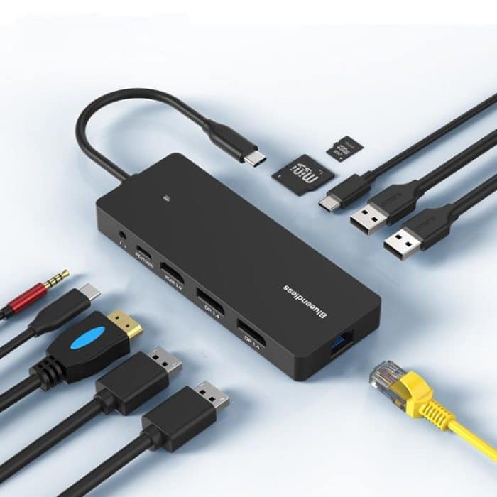 TBD0605832601.jpg Blueendless Typ-C Gigabit Ethernet Port Multi-Screen Verschiedene Display HUB – Bild 1