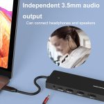 Blueendless Typ-C Gigabit Ethernet Port Multi-Screen Verschiedene Display HUB – Bild 7