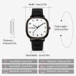 SYNOKE Men Quartz Watch Sport Retro Simple Leather Strap Quartz Watch Teenage Student Wristwatch – Bild 3