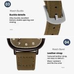SYNOKE Men Quartz Watch Sport Retro Simple Leather Strap Quartz Watch Teenage Student Wristwatch – Bild 6