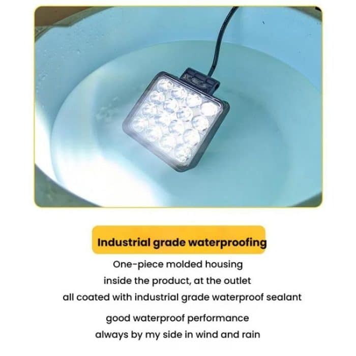 DC 12V-80V Forklift LED High Brightness Front Working Headlight, 4 Inches 9 Beads, 4 Inches 16 Beads – Bild 2