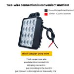 DC 12V-80V Forklift LED High Brightness Front Working Headlight, 4 Inches 9 Beads, 4 Inches 16 Beads – Bild 3