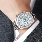 Dulunwe 6055B 30m Waterproof Luminous Automatic Mechanical Watch