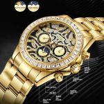 Dulunwe 6055A 30m Waterproof Tiger-pattern Dial Automatic Mechanical Watch – Bild 3