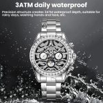 Dulunwe 6055A 30m Waterproof Tiger-pattern Dial Automatic Mechanical Watch – Bild 4