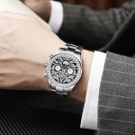 Dulunwe 6055A 30m Waterproof Tiger-pattern Dial Automatic Mechanical Watch – Bild 8