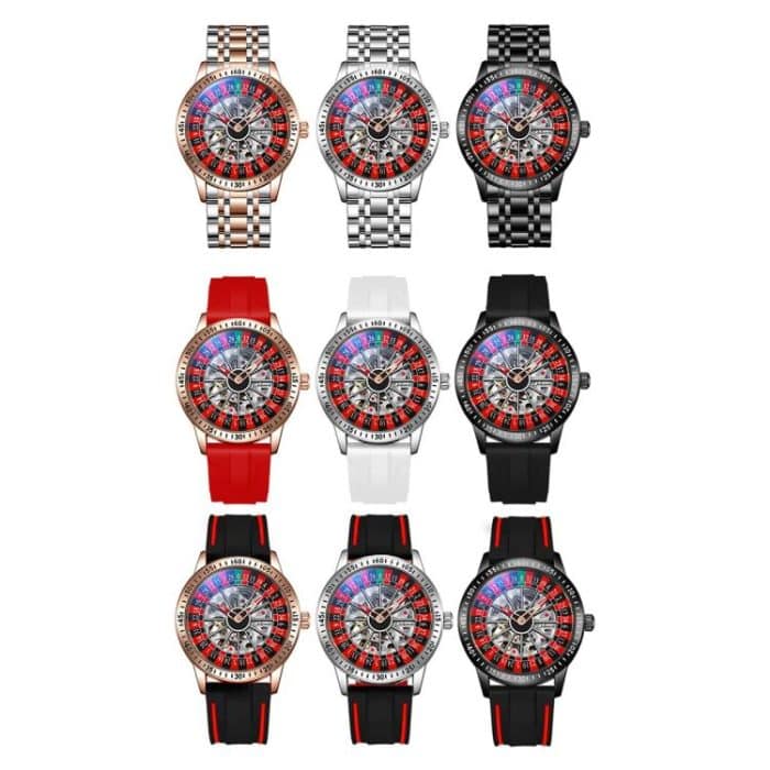 TBD06059074_B1.jpg Dulunwe 6061A 30m Waterproof Rotating Dial Mechanical Watch – Bild 2