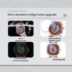 Dulunwe 6061A 30m Waterproof Rotating Dial Mechanical Watch – Bild 4