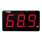 9.6 inch Wall Mounted Decibel Meter Large Screen Environmental Noise Monitor, SW-525C, SW-525D