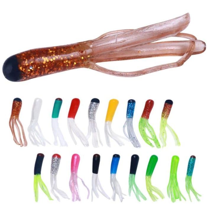 4.8cm 20pcs / Pack HENGJIA SO192 Vegetable-Head Tube Lure Fishing Simulation Soft Fake Bait, 1#, 2#, 3#, 4#, 5# – Bild 2