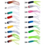 4.8cm 20pcs / Pack HENGJIA SO192 Vegetable-Head Tube Lure Fishing Simulation Soft Fake Bait, 1#, 2#, 3#, 4#, 5# – Bild 3