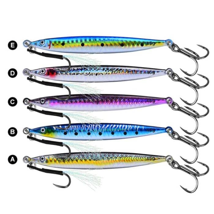 PROBEROS LF151 Long-Distance Casting Sinking Lure 3D Fast-Draw Sea Fishing Mackerel Hook – Bild 3