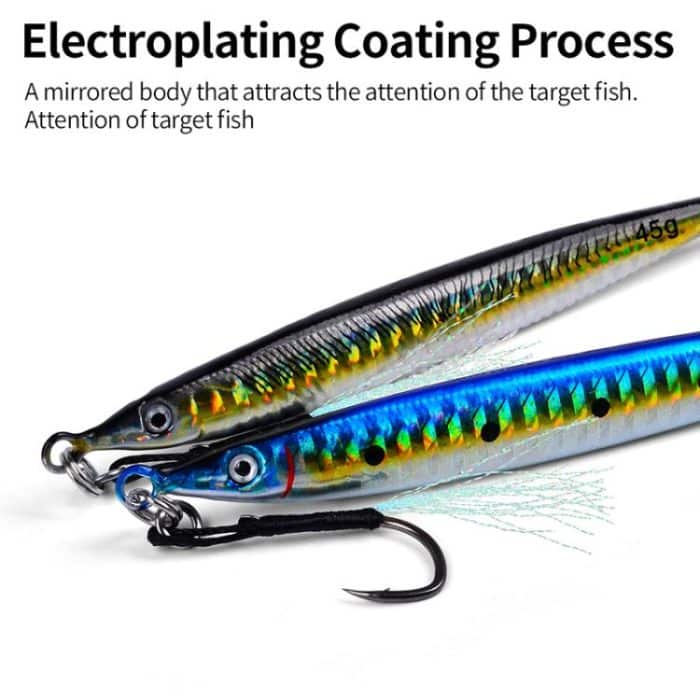 PROBEROS LF151 Long-Distance Casting Sinking Lure 3D Fast-Draw Sea Fishing Mackerel Hook – Bild 6