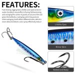 PROBEROS LF151 Long-Distance Casting Sinking Lure 3D Fast-Draw Sea Fishing Mackerel Hook – Bild 7
