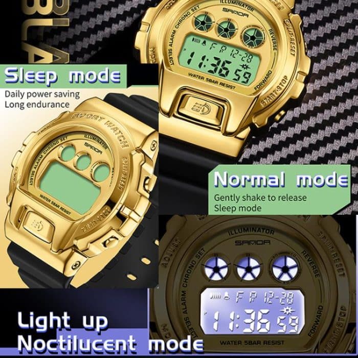 SANDA 2127 Electronic Single Movement Waterproof Sports Watch – Bild 4