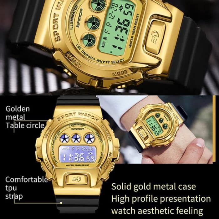 SANDA 2127 Electronic Single Movement Waterproof Sports Watch – Bild 5