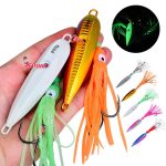 PROBEROS LF159 Luminous Bearded Squid Hook Slow Cranking Road Runner Iron Plate Bionic False Bait, 40G – Bild 2