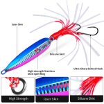 PROBEROS LF159 Luminous Bearded Squid Hook Slow Cranking Road Runner Iron Plate Bionic False Bait – Bild 5