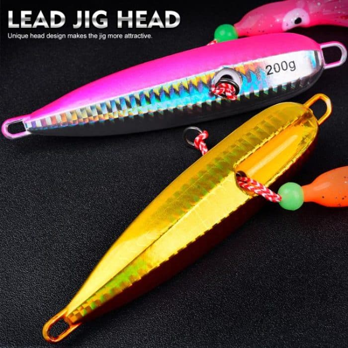 PROBEROS LF159 Luminous Bearded Squid Hook Slow Cranking Road Runner Iron Plate Bionic False Bait – Bild 7