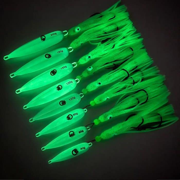 PROBEROS LF159 Luminous Bearded Squid Hook Slow Cranking Road Runner Iron Plate Bionic False Bait – Bild 10