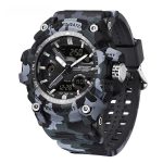 SANDA 3355 Camouflage Multifunction Watch Alarm Clock Waterproof Electronic Watch
