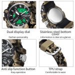 SANDA 3355 Camouflage Multifunction Watch Alarm Clock Waterproof Electronic Watch – Bild 7