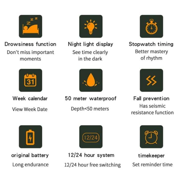 SANDA 3355 Camouflage Multifunction Watch Alarm Clock Waterproof Electronic Watch – Bild 8