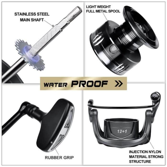 LUYA Spinning Reel Sea Long Casting CNC Metal Swing Arm Fishing Reel, PROBEROS ME2000, PROBEROS ME3000, PROBEROS ME4000, PROBEROS ME5000, PROBEROS ME6000 – Bild 7