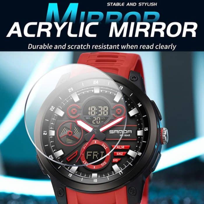 SANDA 3379 Sport Waterproof Alarm Clock Reminder Electronic Watch – Bild 7