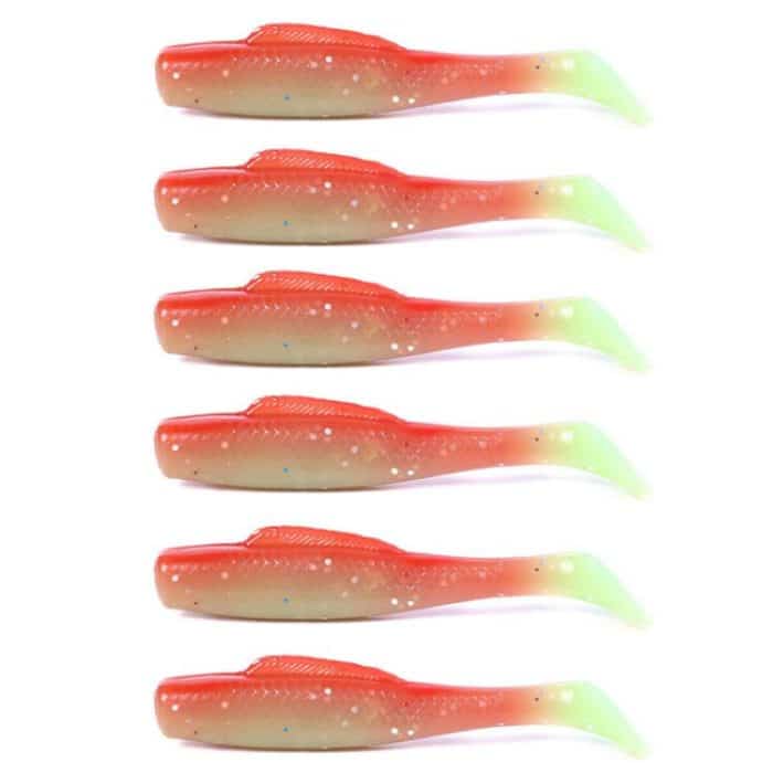HENGJIA 6pcs / Box Outdoor Fishing Floating Soft Bait 8cm-5g Bionic False Lure, 1#, 2#, 3#, 4#, 5# – Bild 1