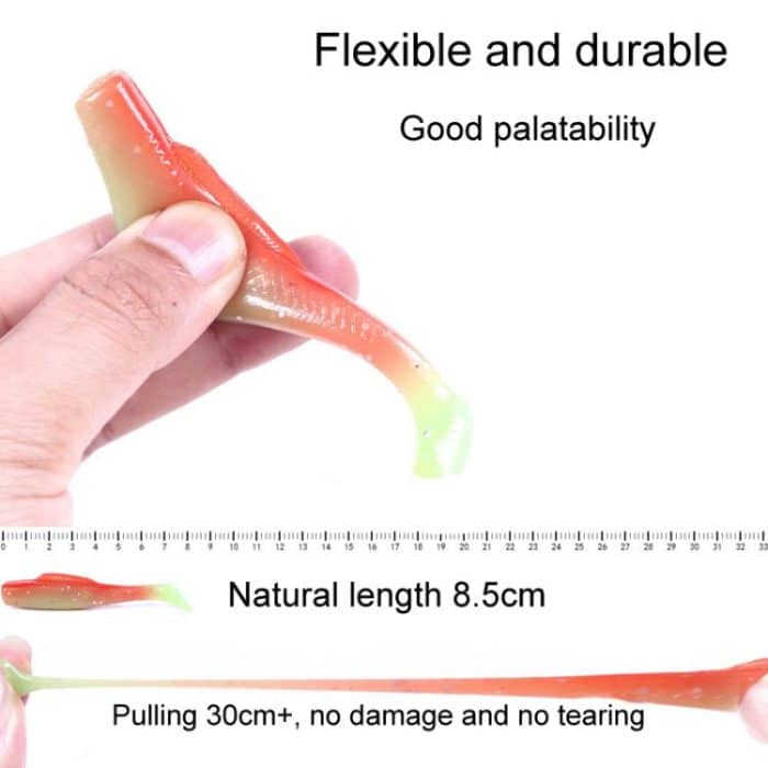 HENGJIA 6pcs / Box Outdoor Fishing Floating Soft Bait 8cm-5g Bionic False Lure, 1#, 2#, 3#, 4#, 5# – Bild 6