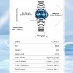 Curren Casual Steel Strap Ladies Calendar Watch – Bild 3