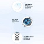 Curren Casual Steel Strap Ladies Calendar Watch – Bild 4