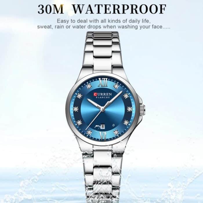 Curren Casual Steel Strap Ladies Calendar Watch – Bild 5