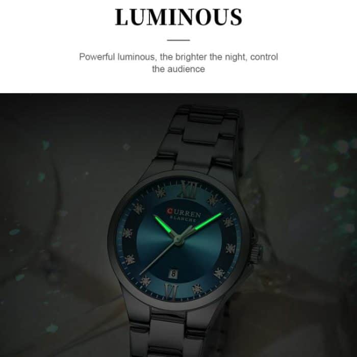 Curren Casual Steel Strap Ladies Calendar Watch – Bild 6