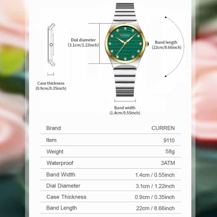 Curren Women Steel Band Business Quartz Watch – Bild 3